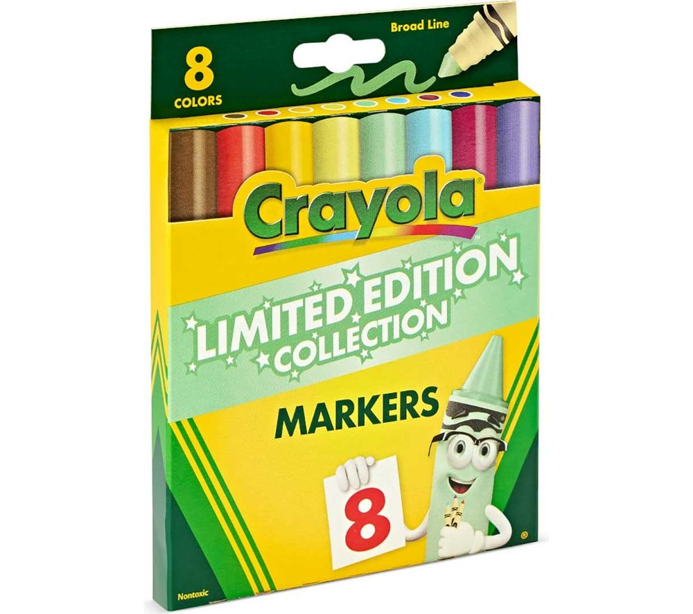 Crayola - Limited Edition Collection Broad Line Markers - Multicolor - 8 Pcs