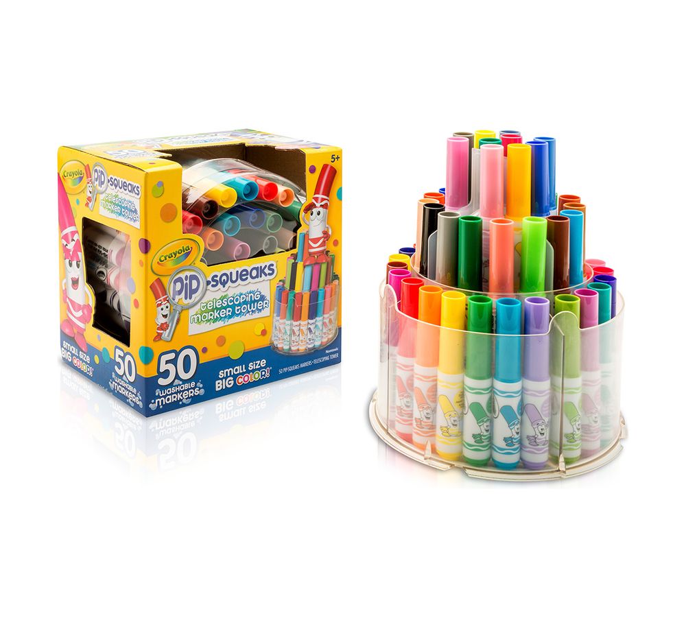 Crayola - Pip-Squeaks Washable Mini Marker Set - Multicolor - 50 Pcs