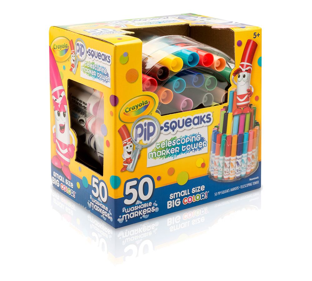 Crayola - Pip-Squeaks Washable Mini Marker Set - Multicolor - 50 Pcs