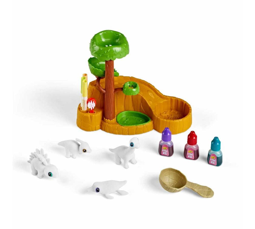 Crayola - Scribble Scrubbie Pets Coloring Kit - Dinosaur Waterfall