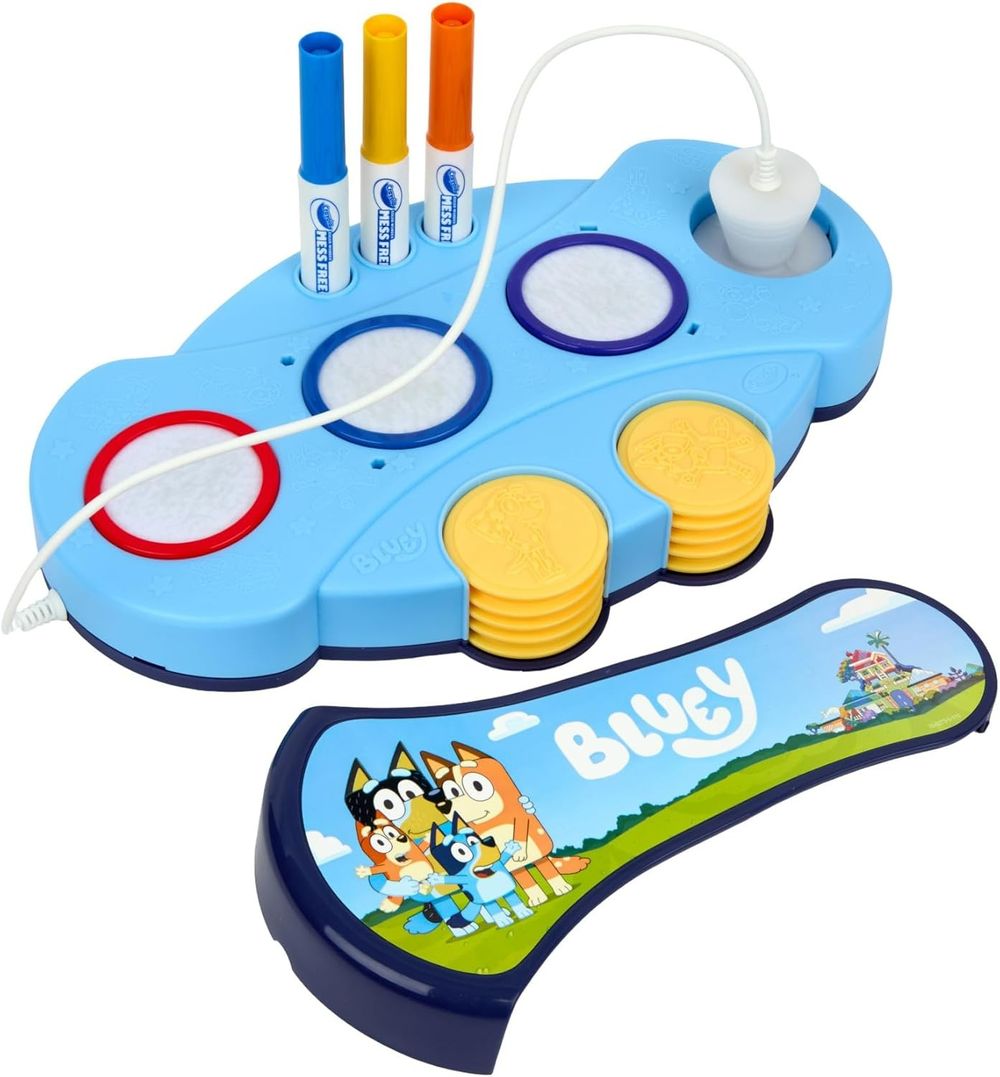 Crayola - Color Wonder Mess Free Colouring Light-Up Stamper Kit - Bluey