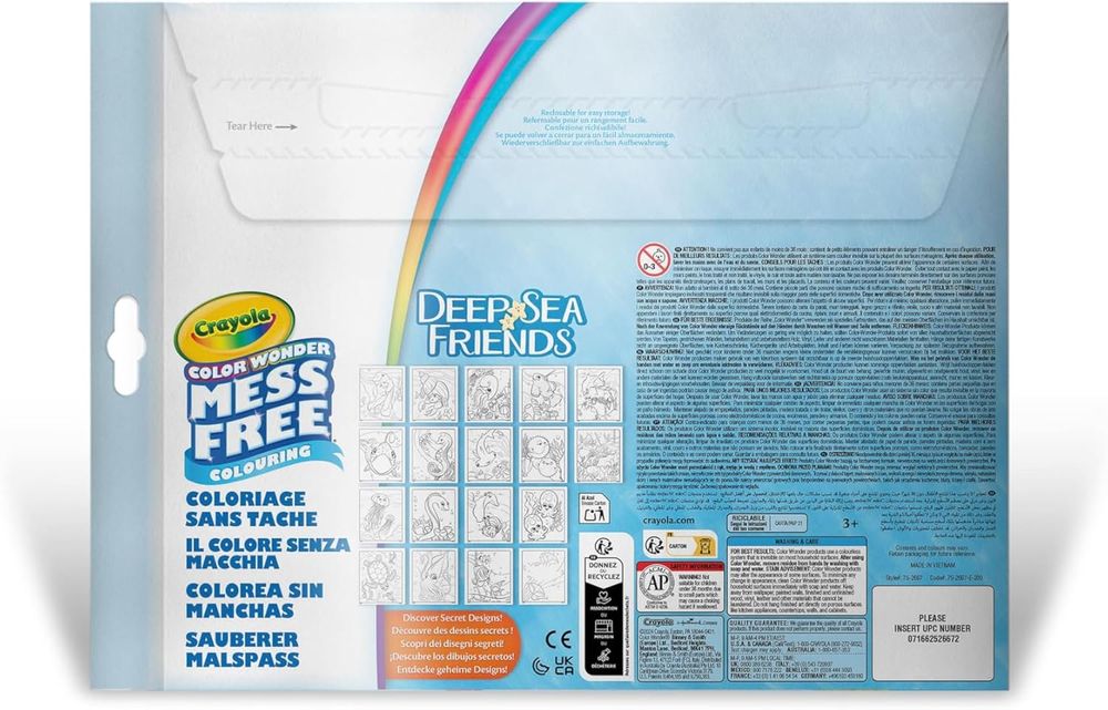 Crayola Color Wonder Mess-Free Colouring Set - Deep Sea Friends - 22 Pcs