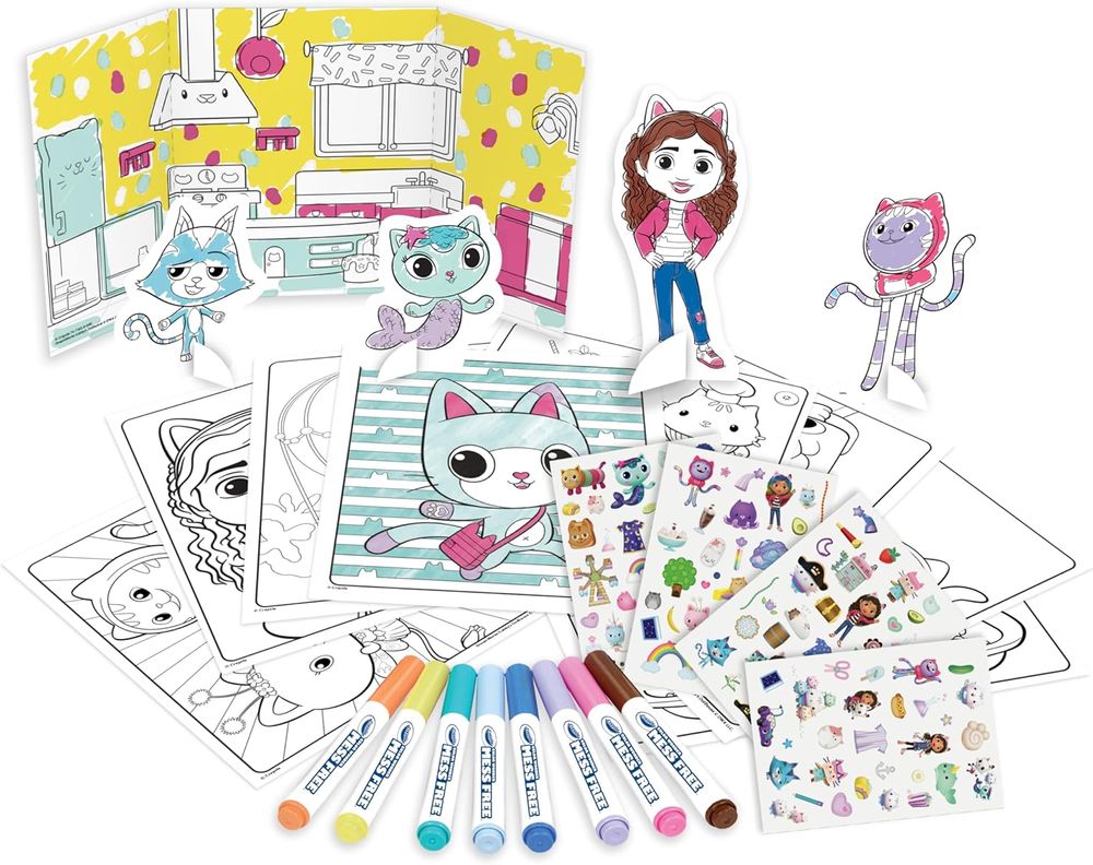 Crayola Color Wonder Mess-Free Activity Kit - Gabby's Dollhouse - 40 Plus Pcs