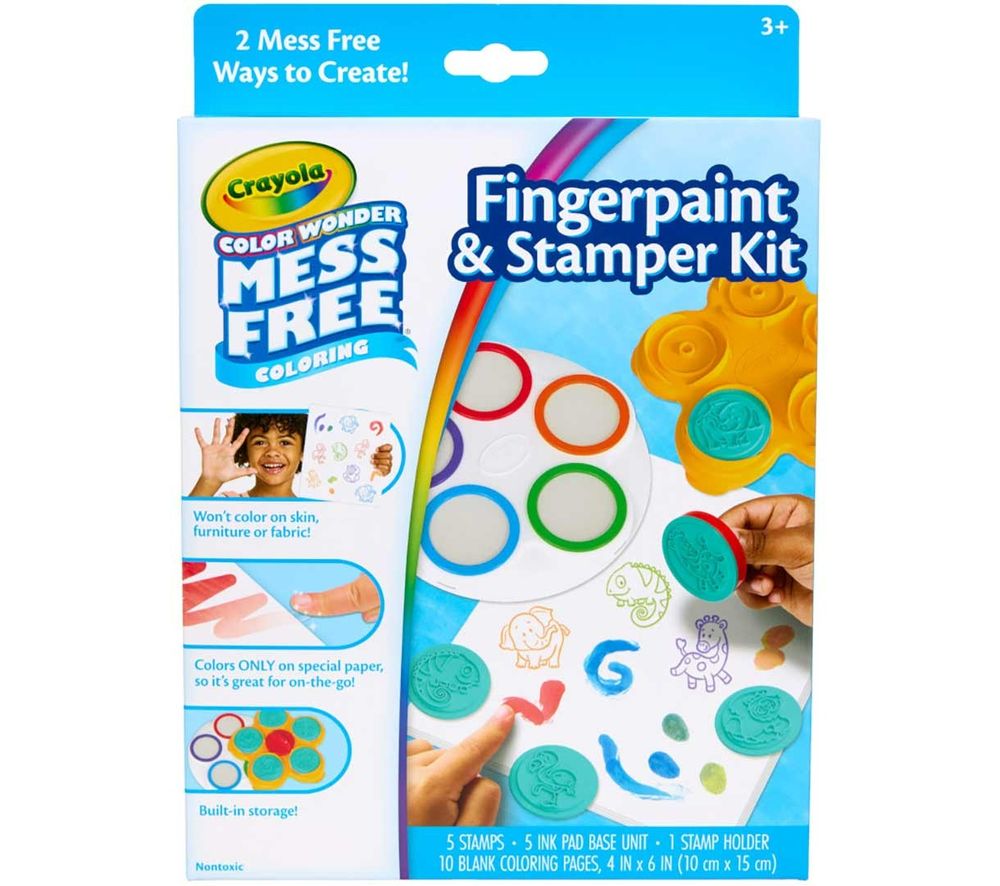 Crayola - Color Wonder Mess-Free Coloring Fingerpaint & Stamper Kit - Safari