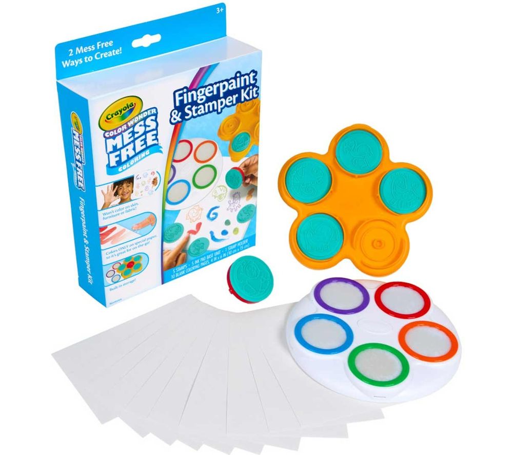 Crayola - Color Wonder Mess-Free Coloring Fingerpaint & Stamper Kit - Safari