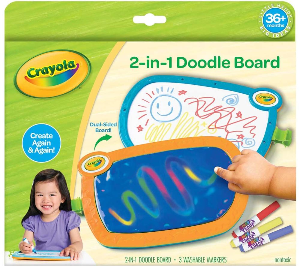 Crayola - 2-In-1 Doodle Board - Multicolor