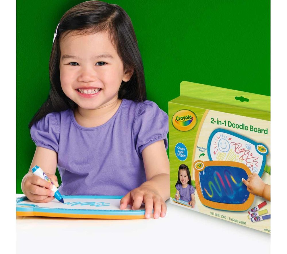 Crayola - 2-In-1 Doodle Board - Multicolor