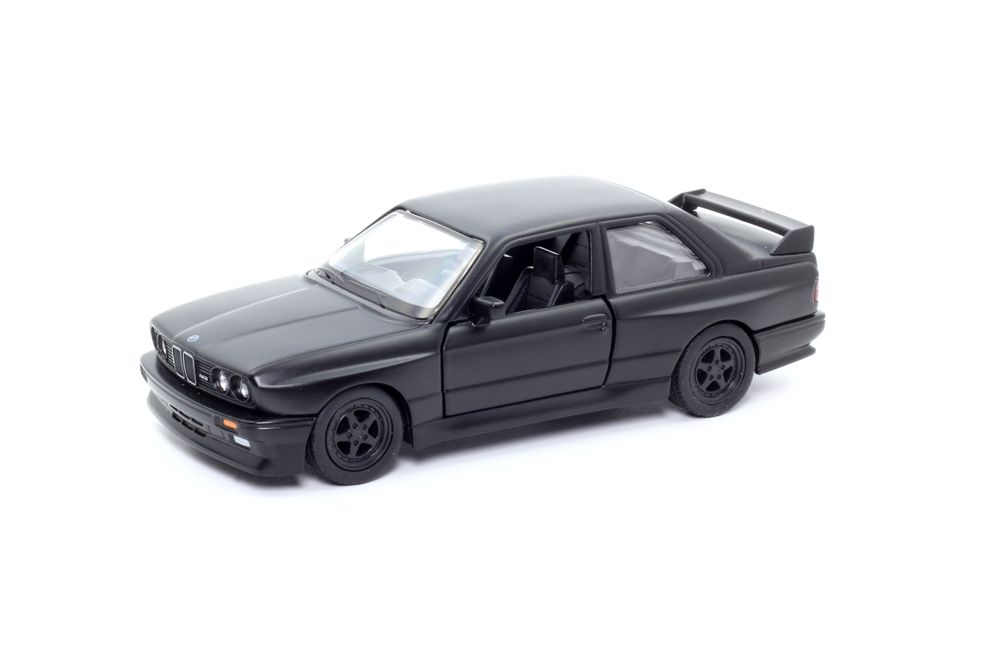 D-Power - BMW M3 E30 1986-1991 Diecast Car 1:36 - Matte Black - 1pc