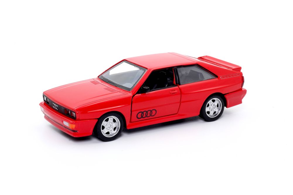 D-Power - Audi Quattro Coupe 1980–1991 Diecast Car 1:36 - Assorted Colors Red/Grey - 1pc