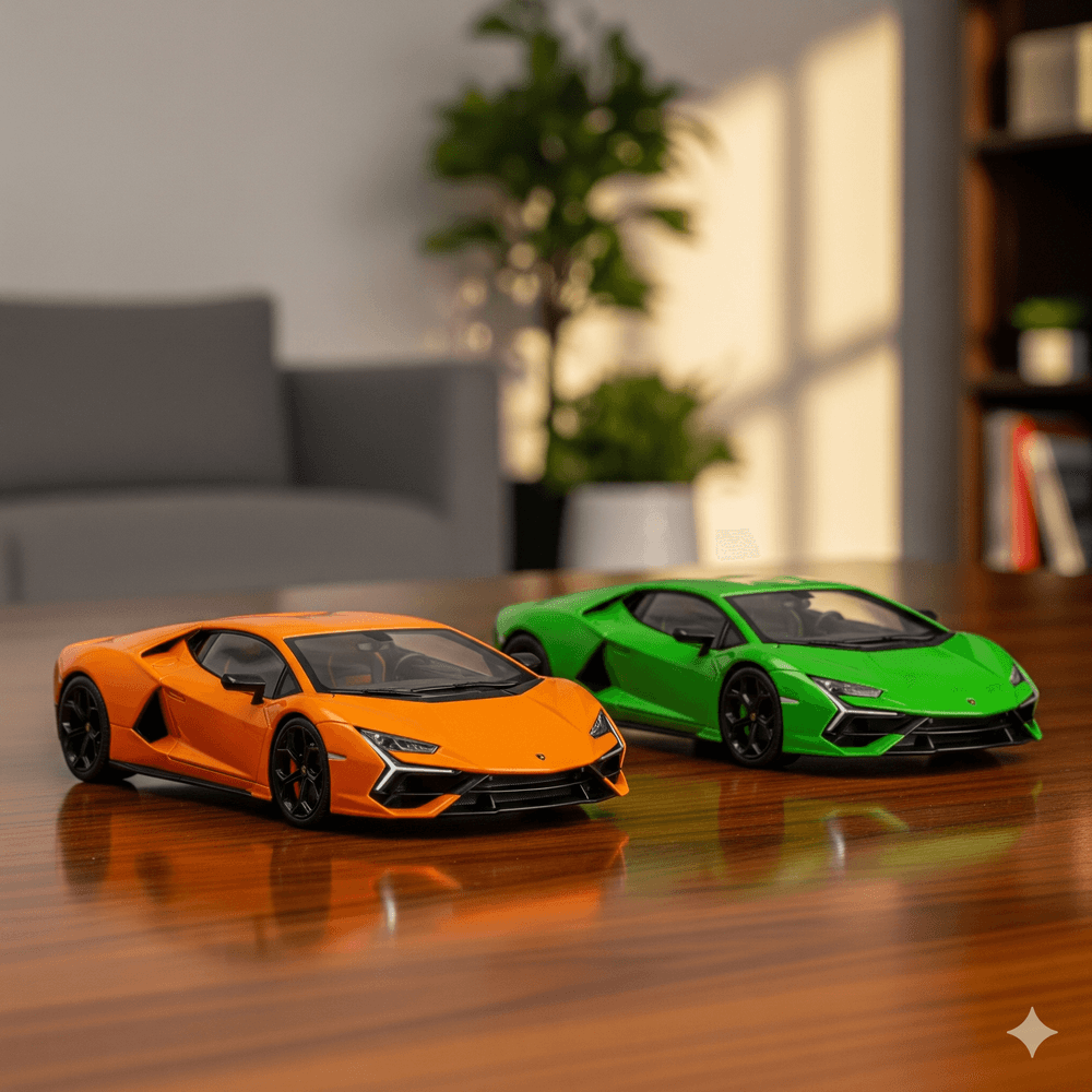 D-Power - Lamborghini Revuelto 2024 Diecast Car 1:36 - Assorted Colors Orange/Green - 1pc
