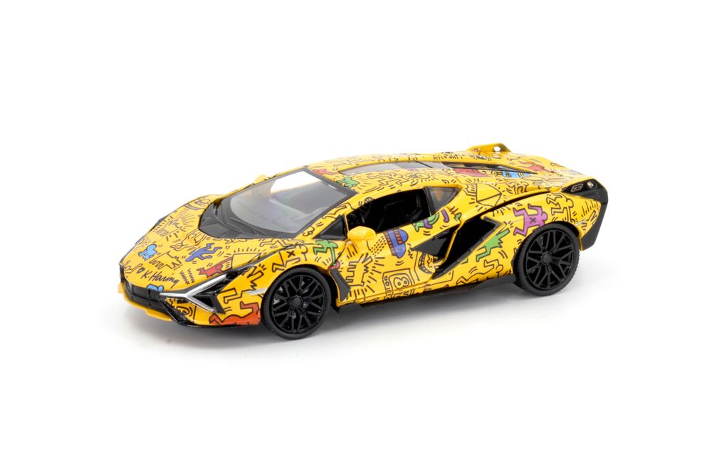 D-power - 1:32 Die-cast Lamborghini Sian Fkp 37 Keith Haring Edition
