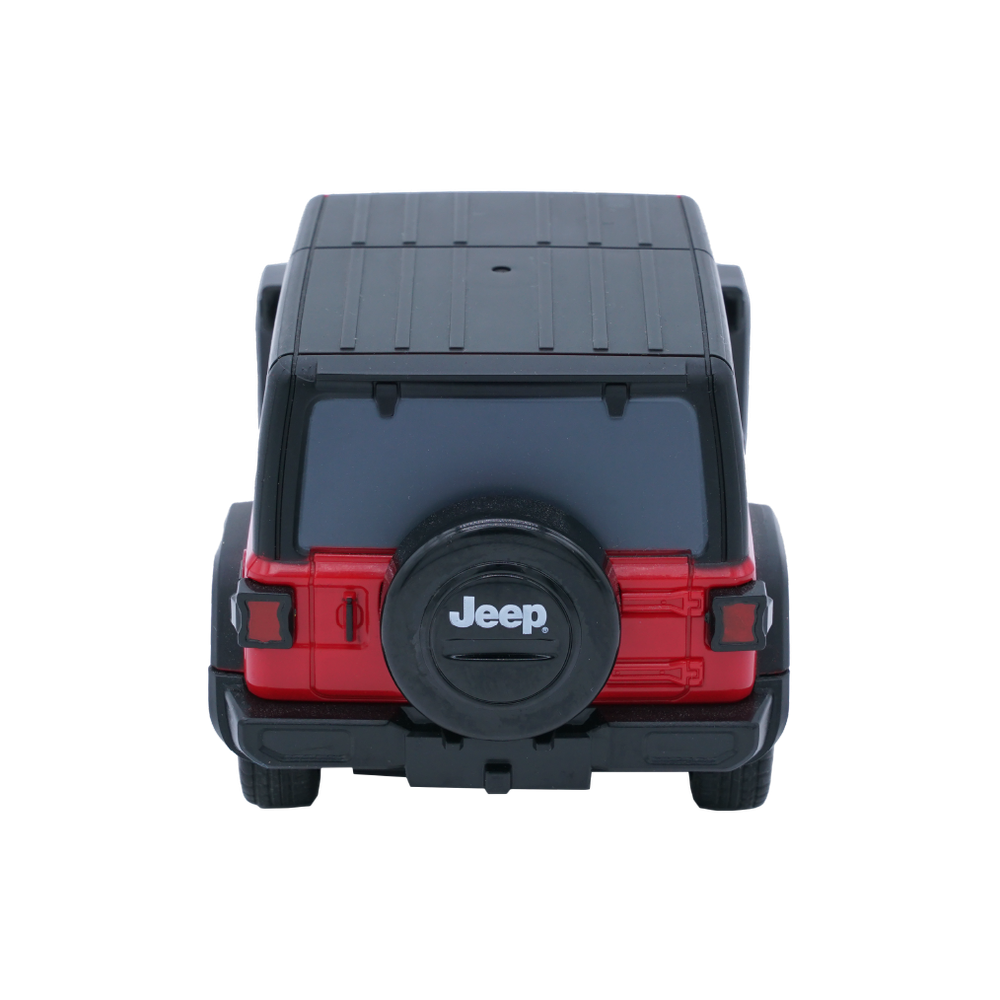 D-Power - 1:32 Scale Jeep Wrangler 2018 Remote Control Car - 2 Door Hard Top - Red