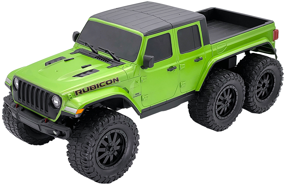 D-power - 1:10 Jeep Gladiator 6-wheel Rc Truck - 2.4ghz Remote Control - For Kids Ages 6+
