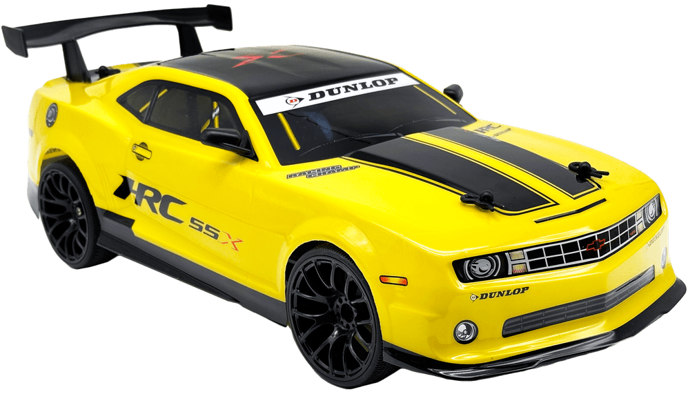 D-power - 1:10 Yellow Camaro Rc Car - 2.4ghz Remote Control - For Kids Ages 6+