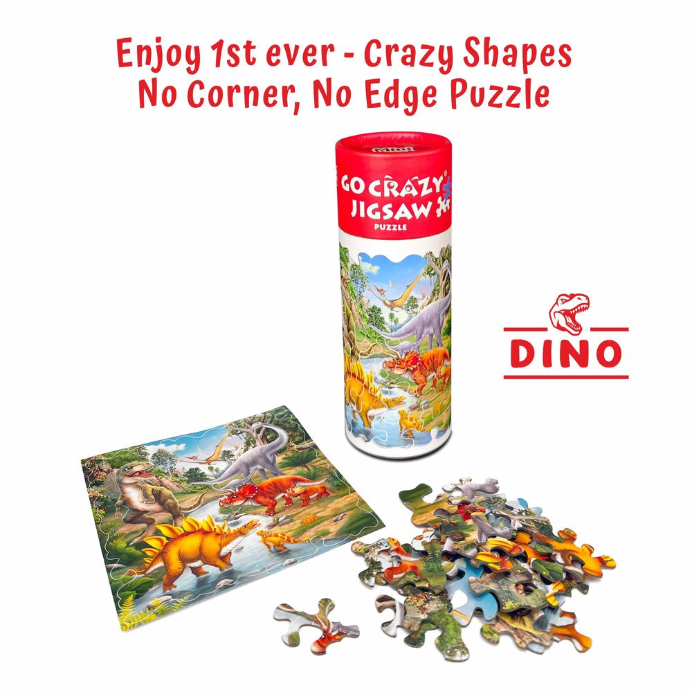 Unikplay - Mini Jigsaw Puzzle Tube - Dino - 30 Pcs