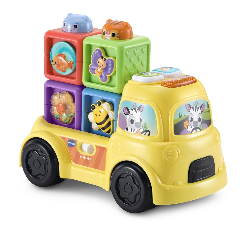 Vtech Pop A Block Truck Interactive Stacking Truck Toy
