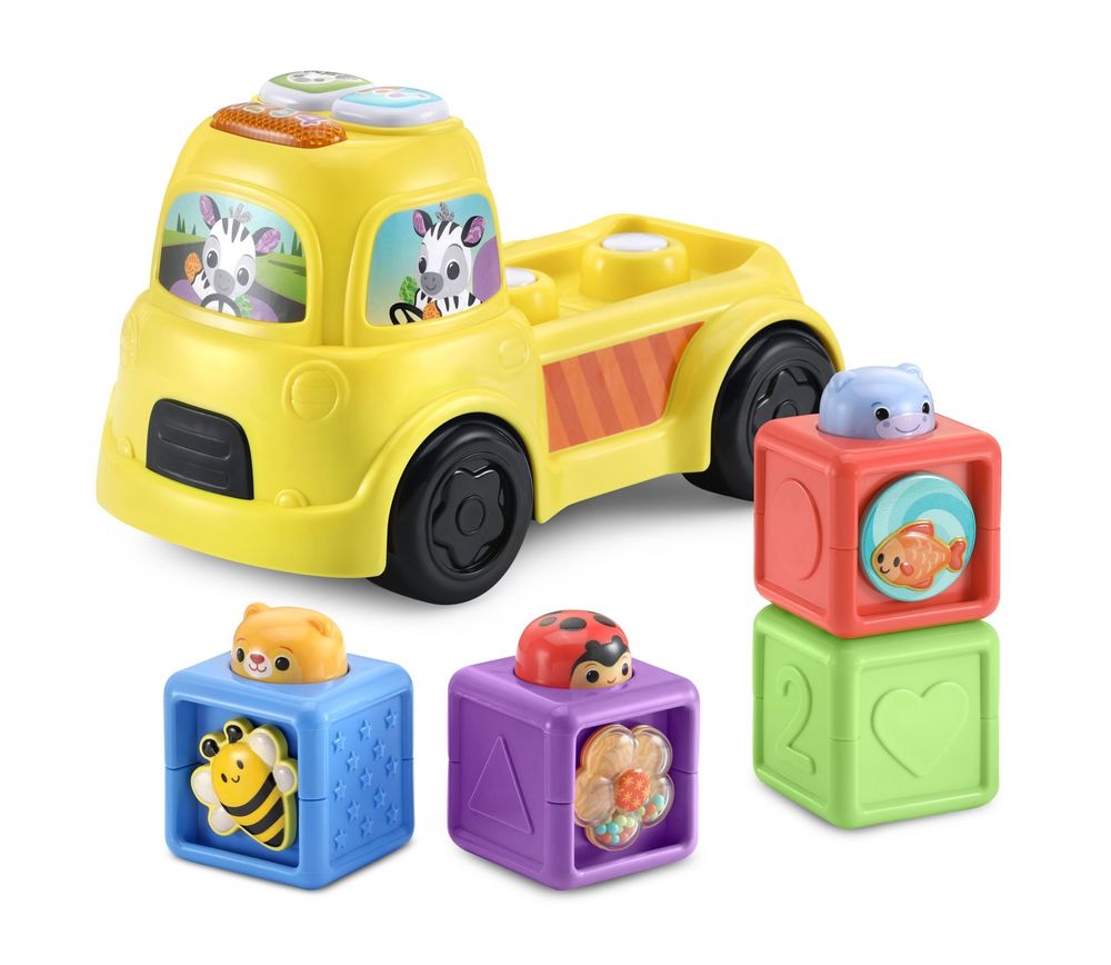 Vtech Pop A Block Truck Interactive Stacking Truck Toy