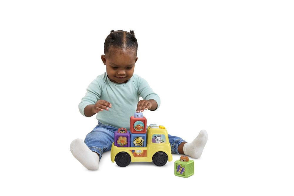 Vtech Pop A Block Truck Interactive Stacking Truck Toy