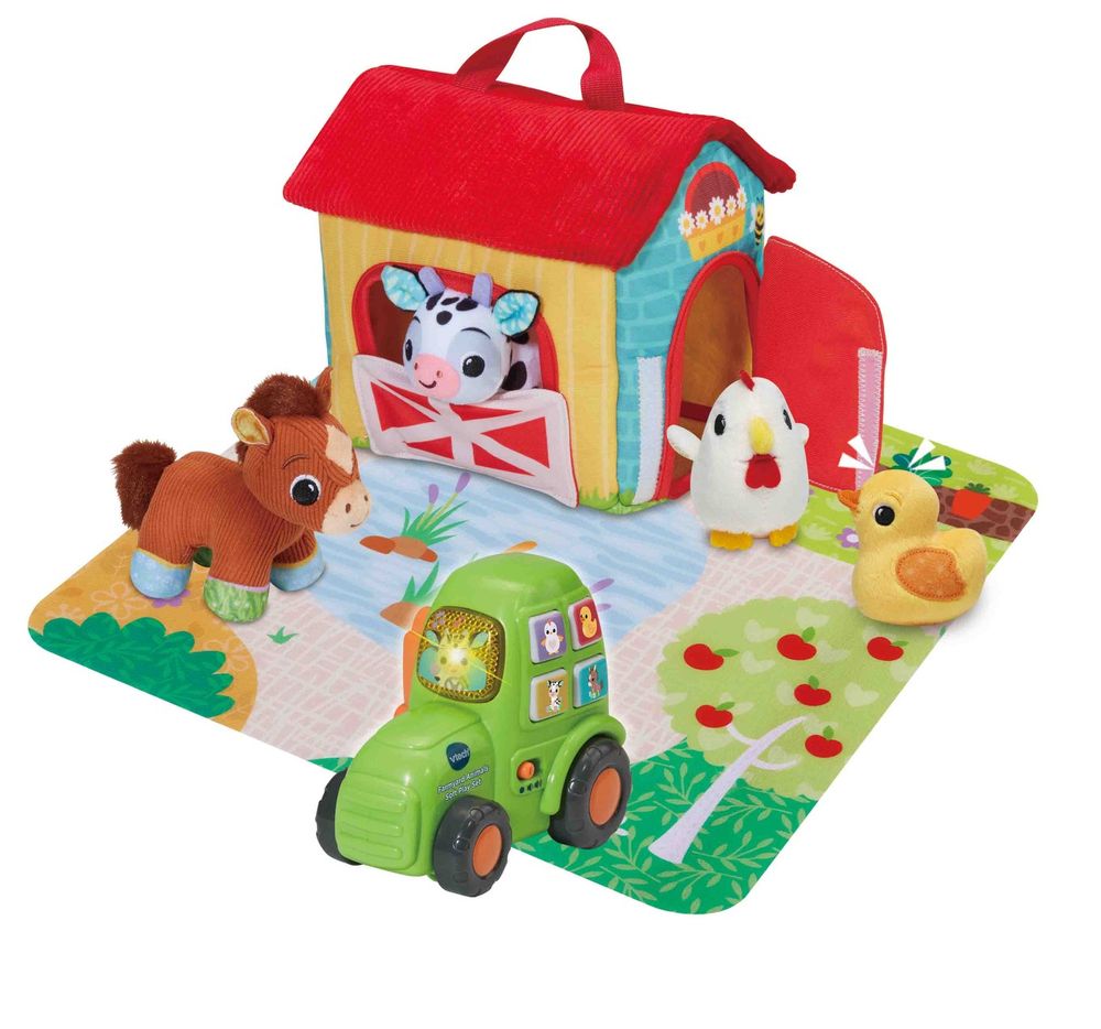 Vtech Farmyard Animals Soft Play Set - Multicolor - 7 Pcs