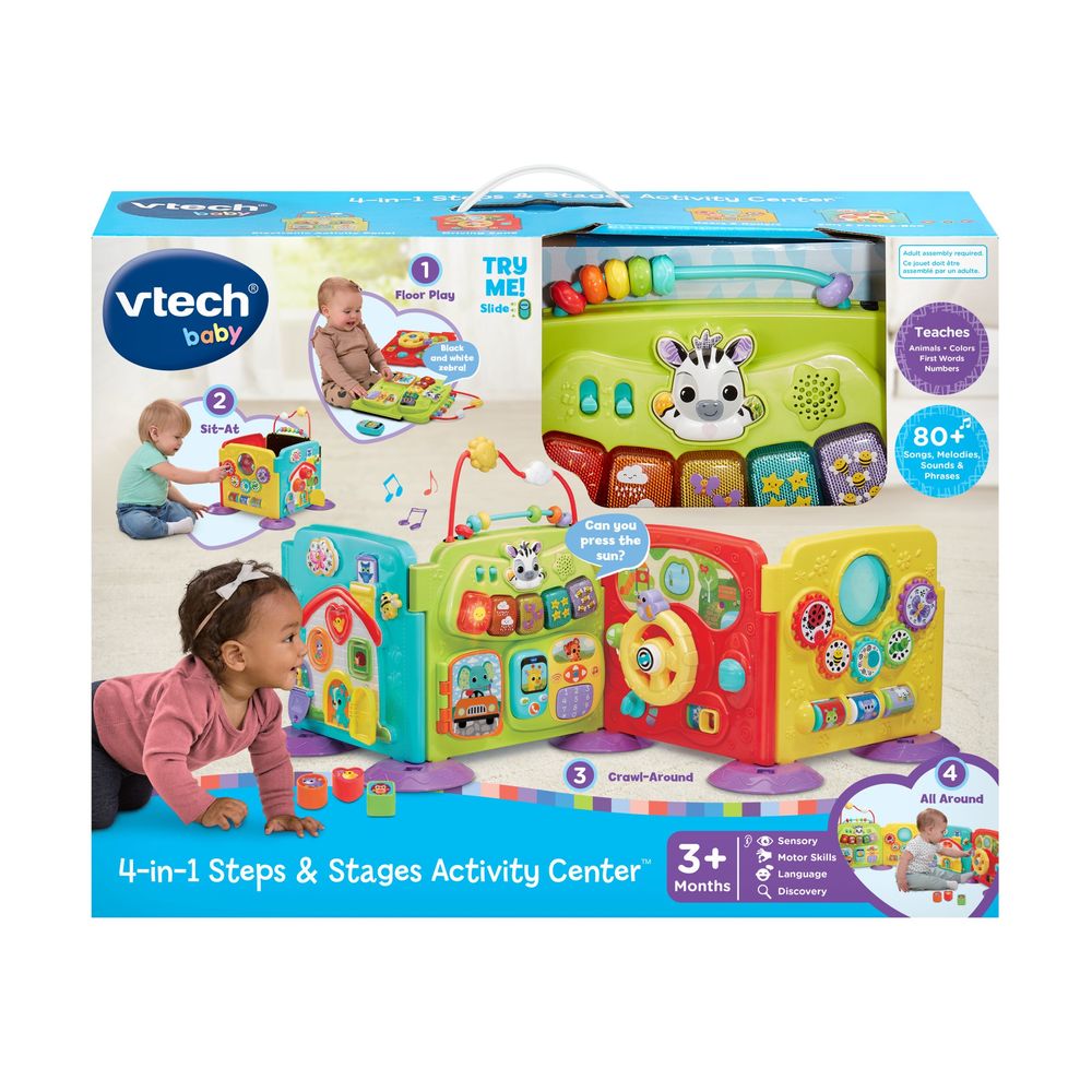 Vtech - 4-In-1 Baby Steps & Stages Activity Center - Multicolor