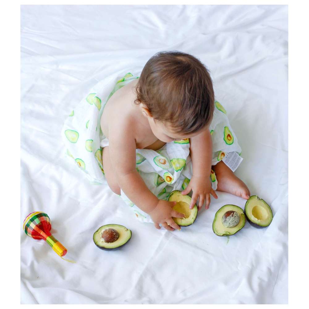Malabar Baby - Organic Muslin Blanket - Avocado