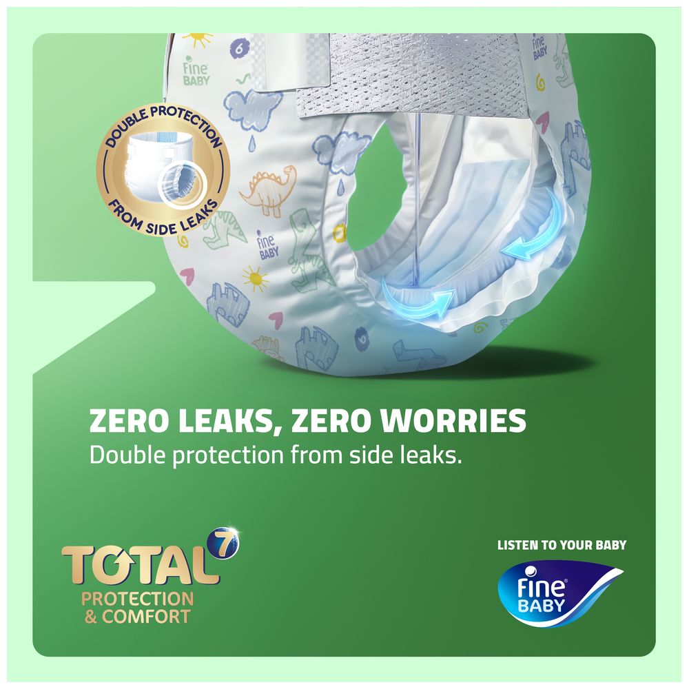 Fine Baby - Total 7 Diapers Size 6 Junior 16+kg - Pack of 72