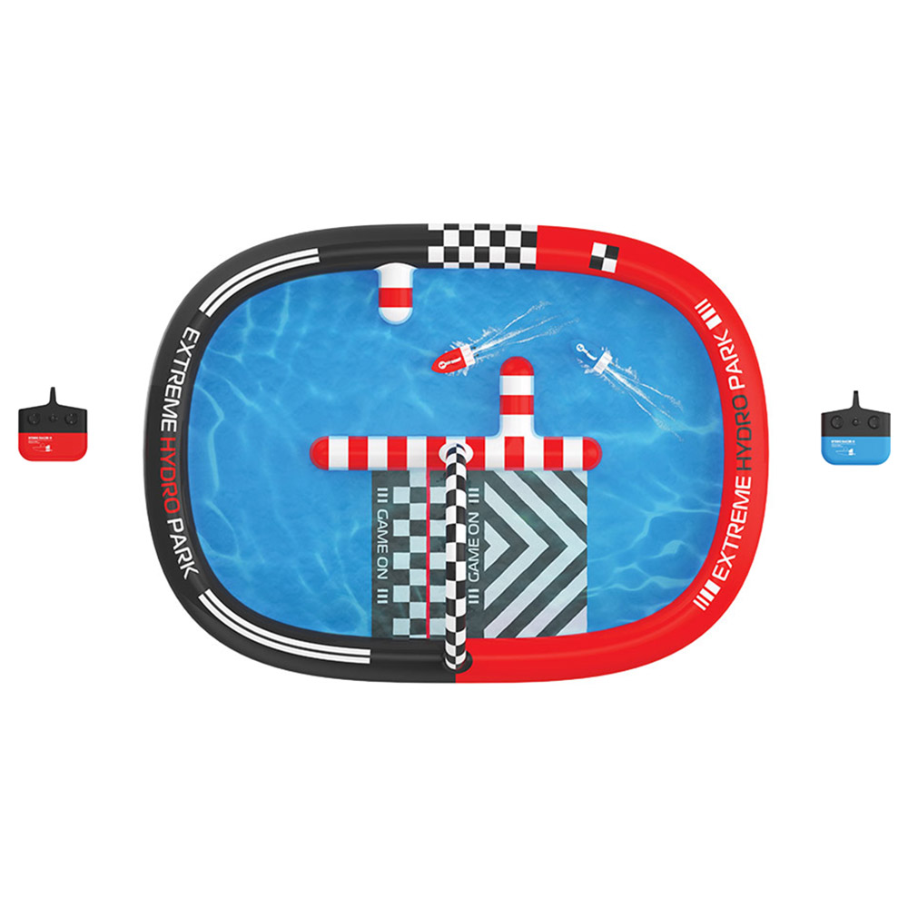 Sharper Image - Remote Control Hydro Park Racers With Pool Aquatic Adventure Toy