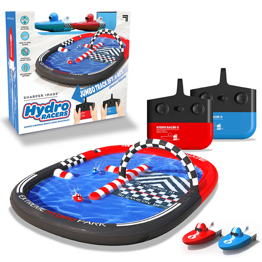 Sharper Image - Remote Control Hydro Park Racers With Pool Aquatic Adventure Toy