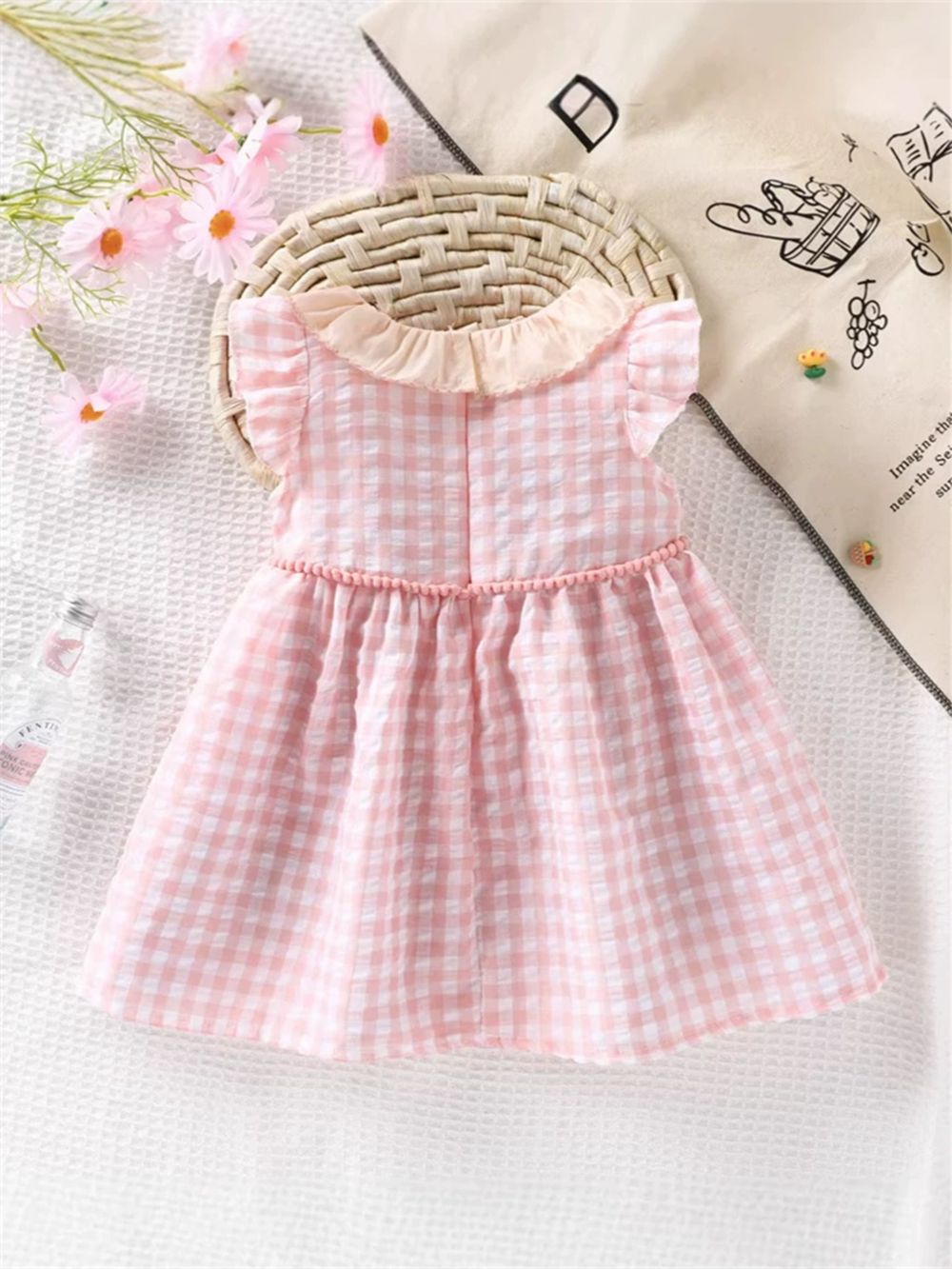 Sugar Rush - Ice Cream Appliqued Regular Fashion Dress - Pink