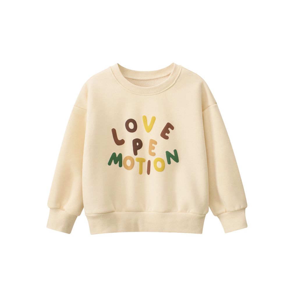 Sugar Rush Love Pe Motion Printed Regular Sweatshirt - Beige