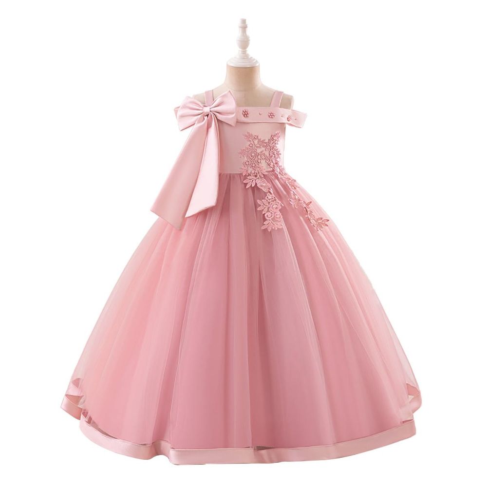 Sugar Rush Embellished Off-Shoulder Party Dress - Pink