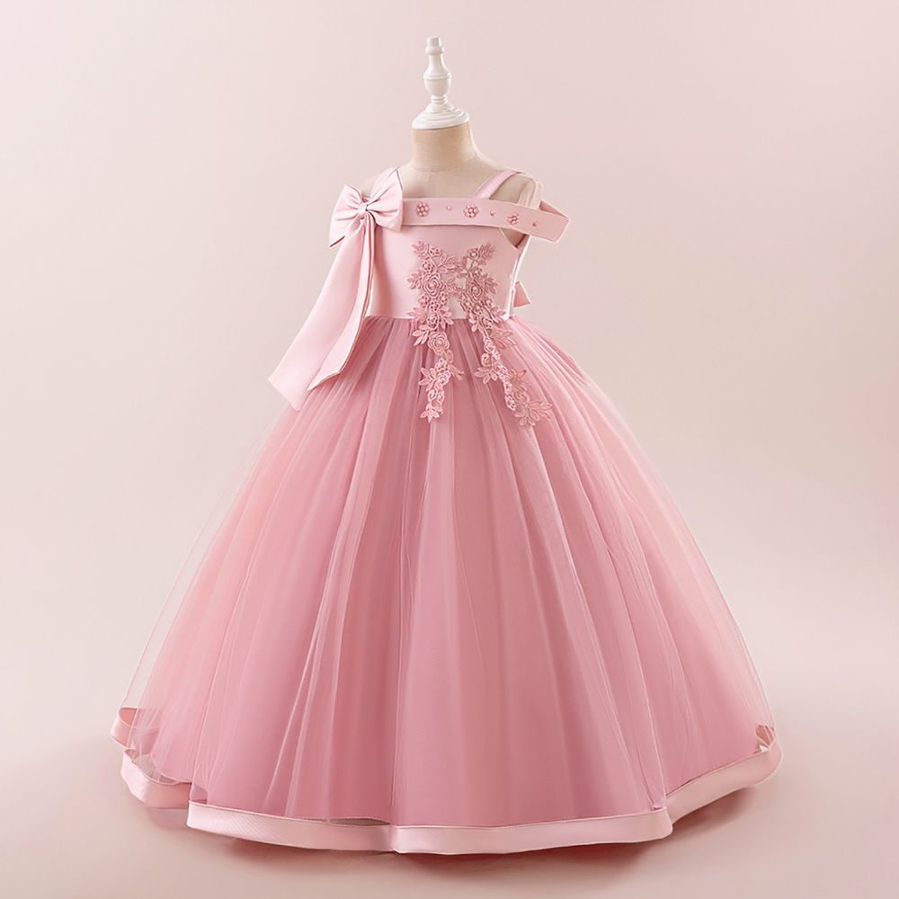 Sugar Rush Embellished Off-Shoulder Party Dress - Pink