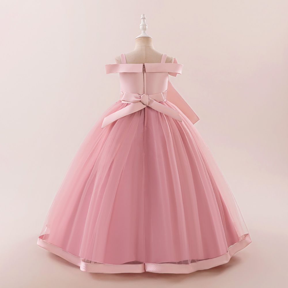 Sugar Rush Embellished Off-Shoulder Party Dress - Pink