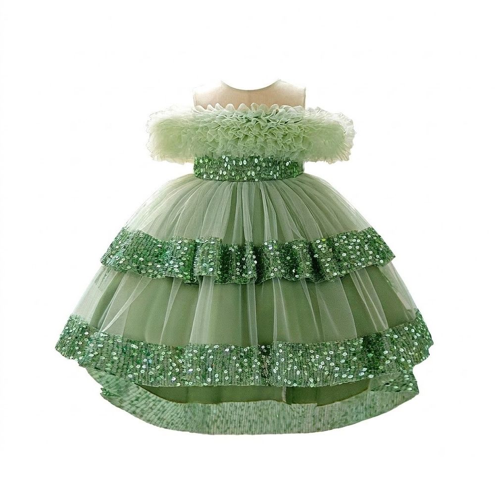 Sugar Rush - Embroidered Sleeveless Round Neck Dress