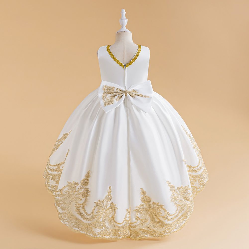 Sugar Rush Sleeveless Embellished Party Dress - White