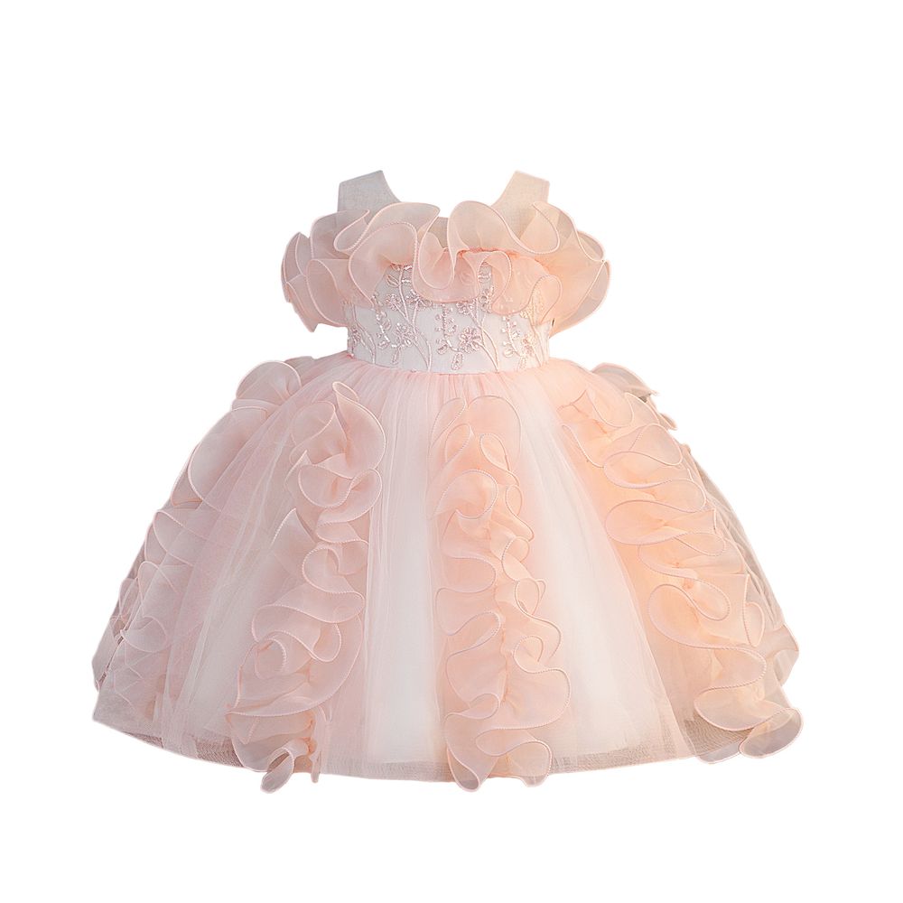 Sugar Rush - Embellished Fit And Flare Dress - Pink