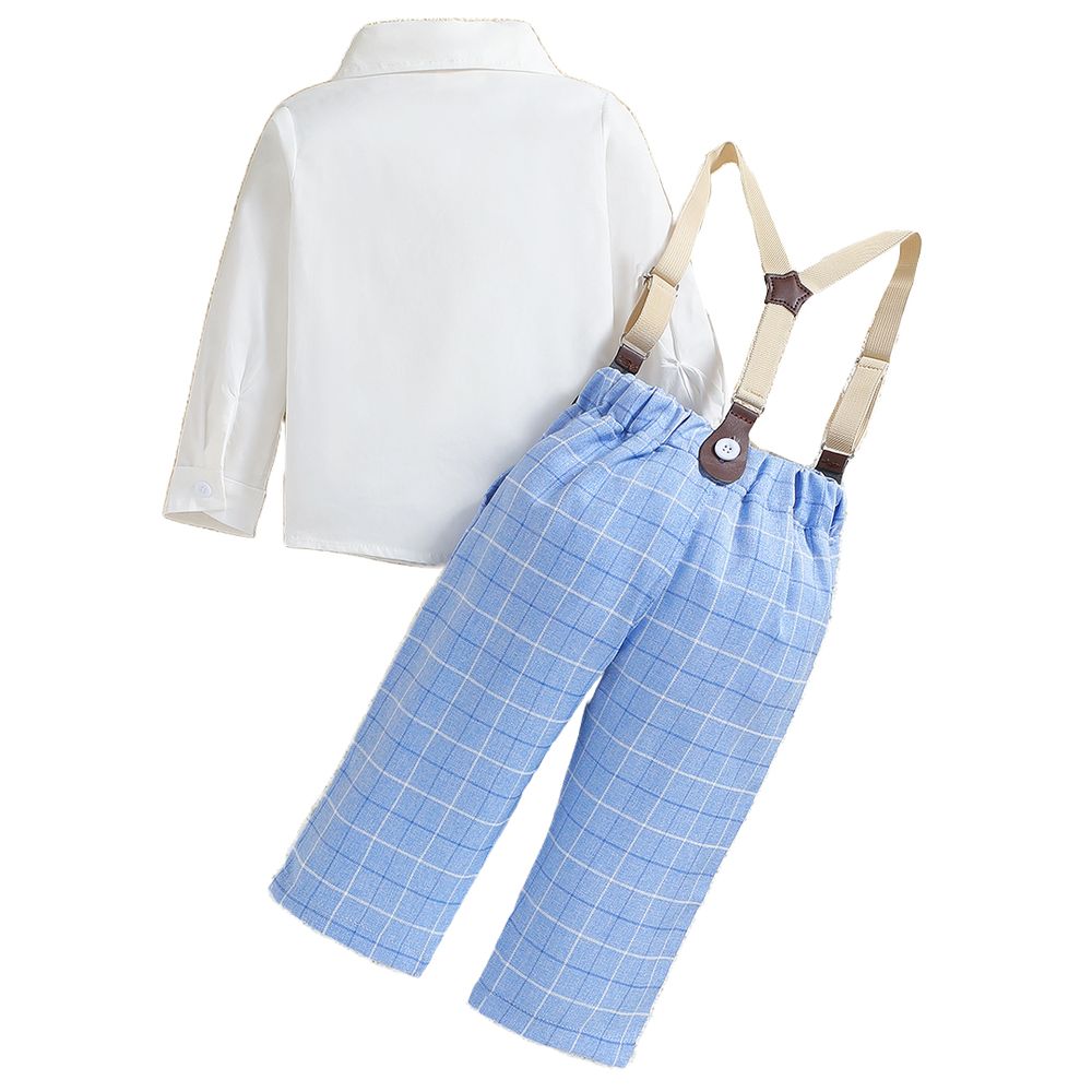 Sugar Rush Checked Full Sleeves Combo Set - Blue