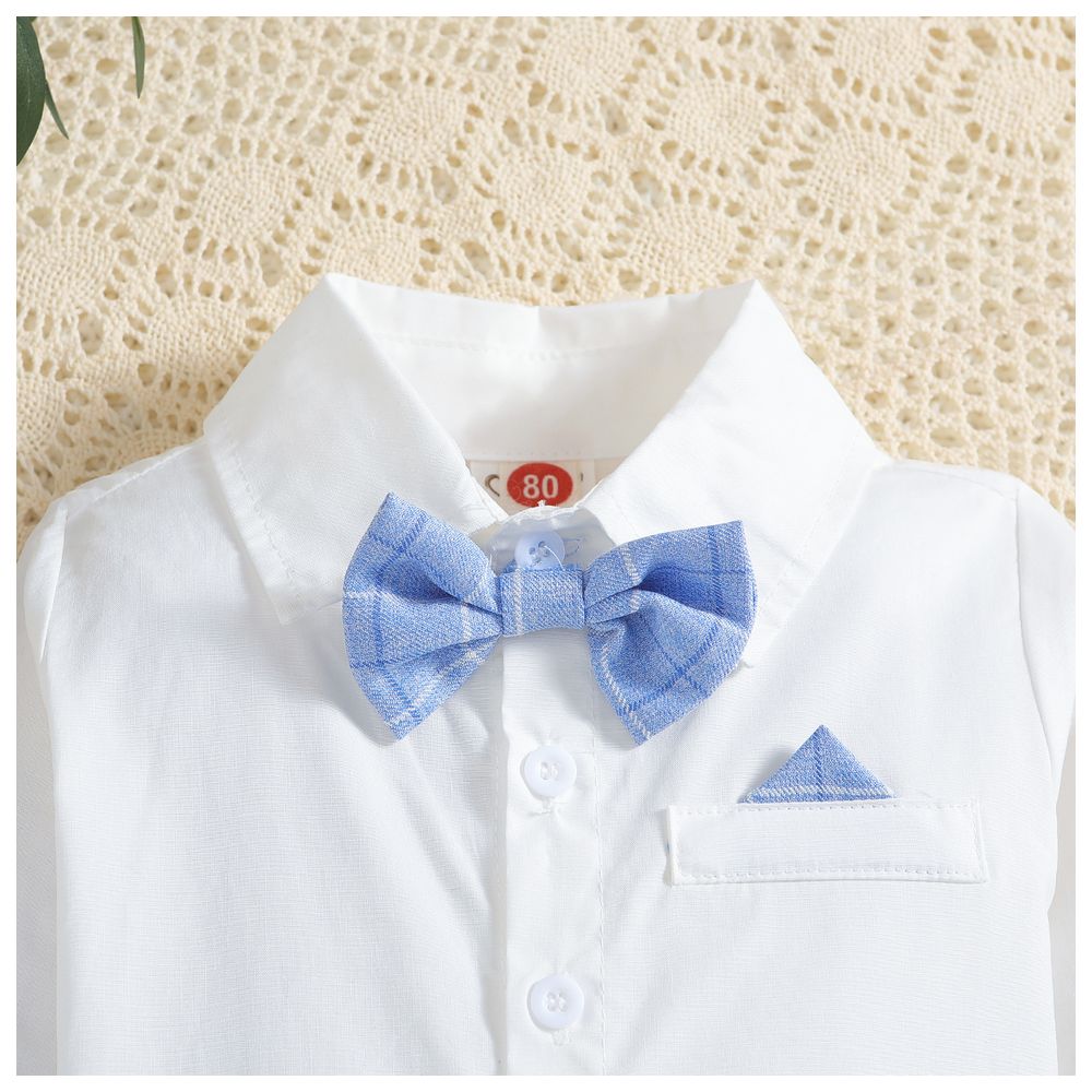 Sugar Rush Checked Full Sleeves Combo Set - Blue