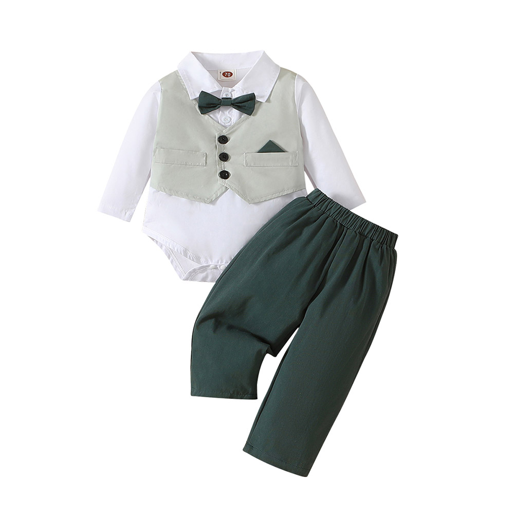 Sugar Rush Solid Regular Classic Full Sleeves Combo Set - Green