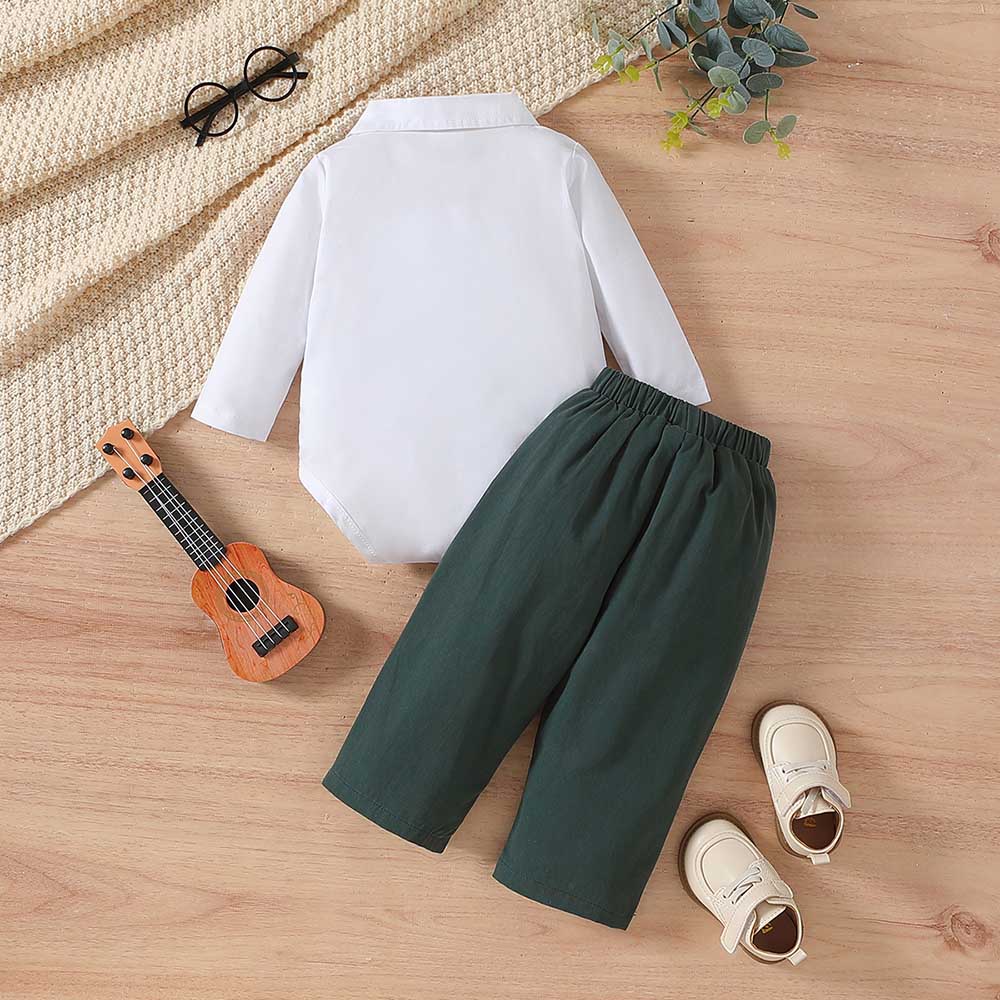 Sugar Rush Solid Regular Classic Full Sleeves Combo Set - Green