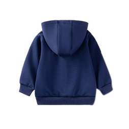 Sugar Rush Appliqued Regular Hoodie Full Sleeves Jacket - Navy Blue