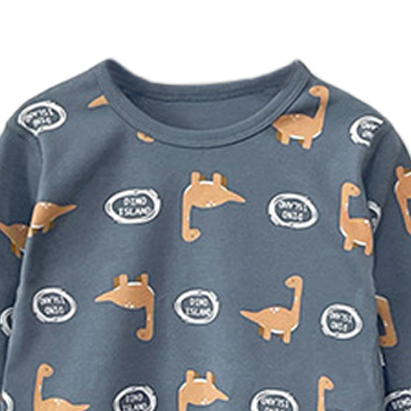 Sugar Rush Printed Regular Round Neck Full Sleeves Sleepwear - Grey