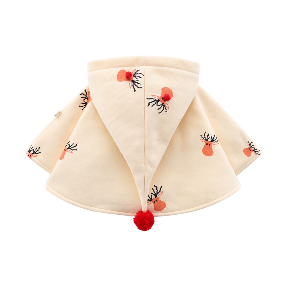 Sugar Rush Babies Printed Regular Full Sleeves Shrug - Beige