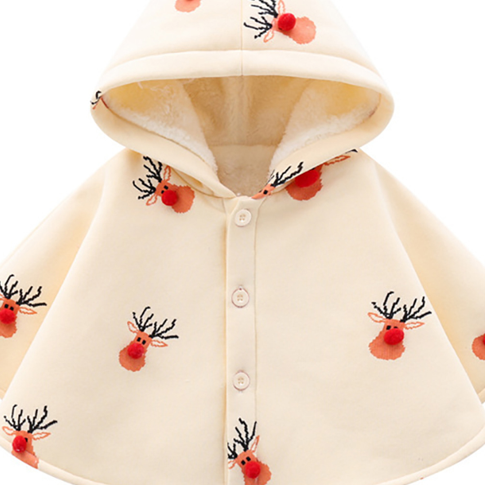 Sugar Rush Babies Printed Regular Full Sleeves Shrug - Beige