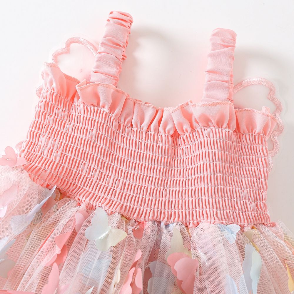 Sugar Rush Butterfly Detail Balloon Dress - Pink