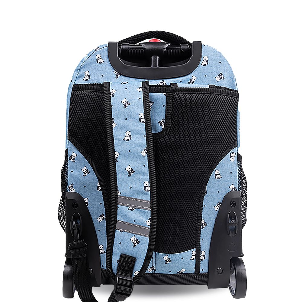 J World - New York Sunrise Kids Rolling Backpack - Panda - 18 Inch