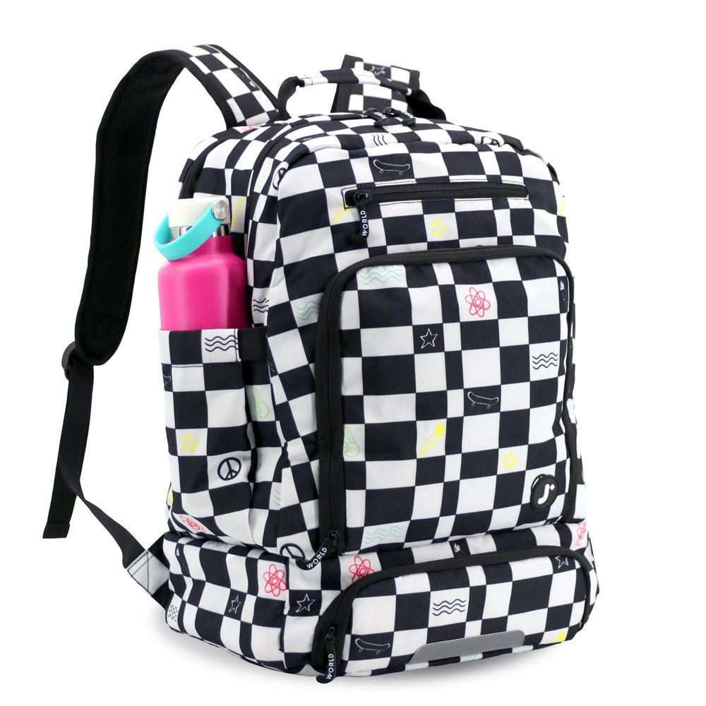 J World - New York Junior Set Backpack - Icon Checkers - 16 Inch