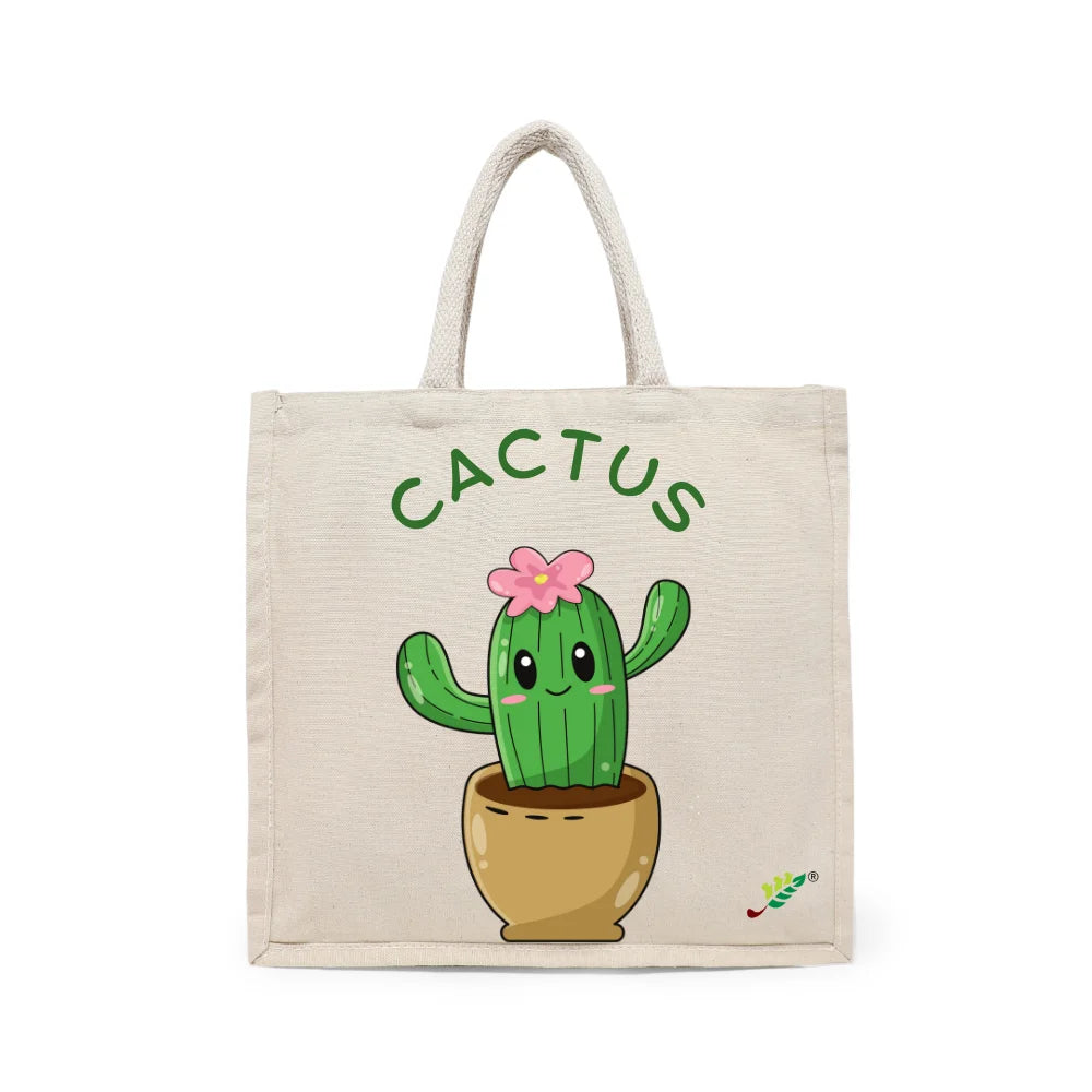 kanvas tote bag cactus