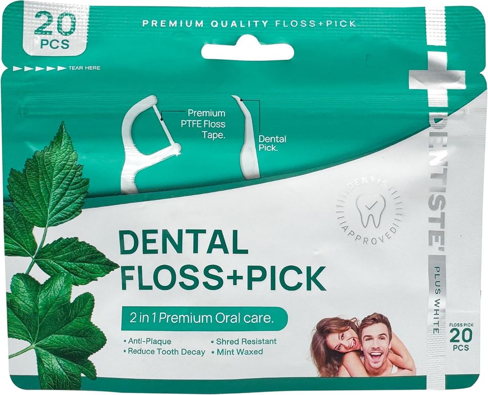 Dentiste - Premium Dental Floss + Pic - 20 Pc Set