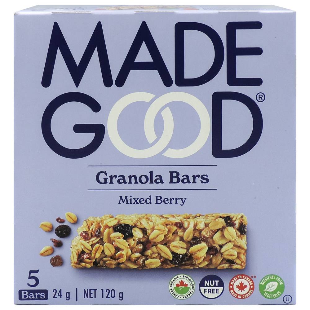 Made Good - Granola Bars - Mixed Berry - Pack of 5 - 120 gm